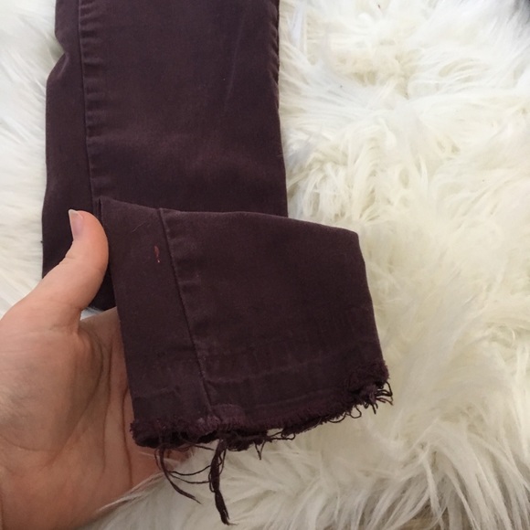 Maroon American eagle jegging pants - Picture 2 of 4
